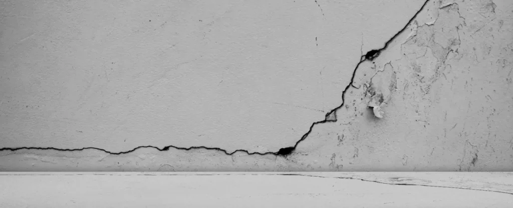 Settlement Cracks in Foundations - A Cracked Foundation from Foundation Settlement