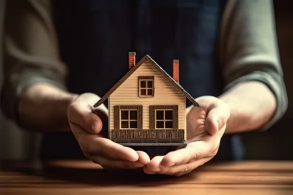 Pile Load Testing Contractors in New York - A Man Sitting at a Table Holding a Small House Icon in His Hands