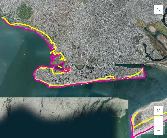 Coastal Erosion Protection Techniques - Coney Island Coastal Erosion from 1924 to 2018