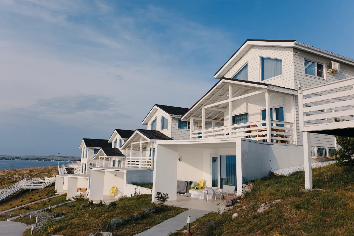 Helical Wall Anchors - A Two-Story White Beach House