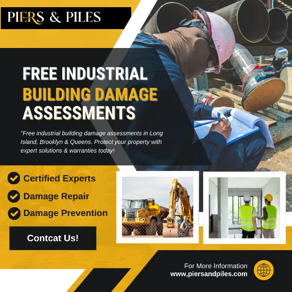 Damaged Industrial Building? A Call to Action for Free Industrial Building Assessments with Yellow and Black and Pictures